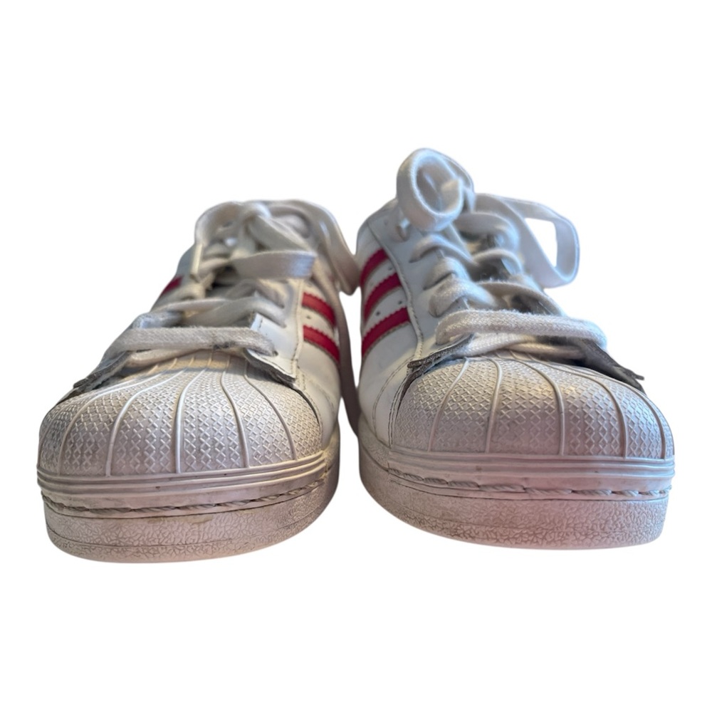 Adidas | Bright Pink and White Classic Leather Superstar - Picture 8 of 12